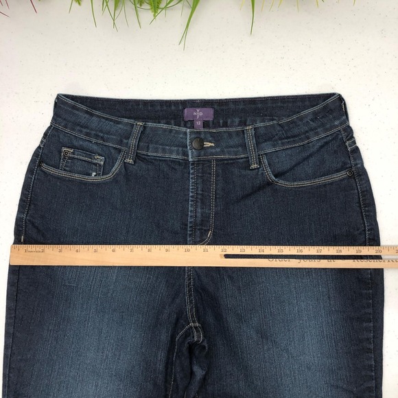 NYDJ Not Your Daughters Jeans Legging Jeans Womens 12 Dark Wash Made in USA Norm - Picture 8 of 14